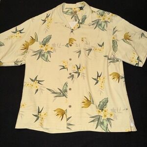 Eagle Dry Goods Signature Series Silk Short Sleeve Floral Print Mens XL
